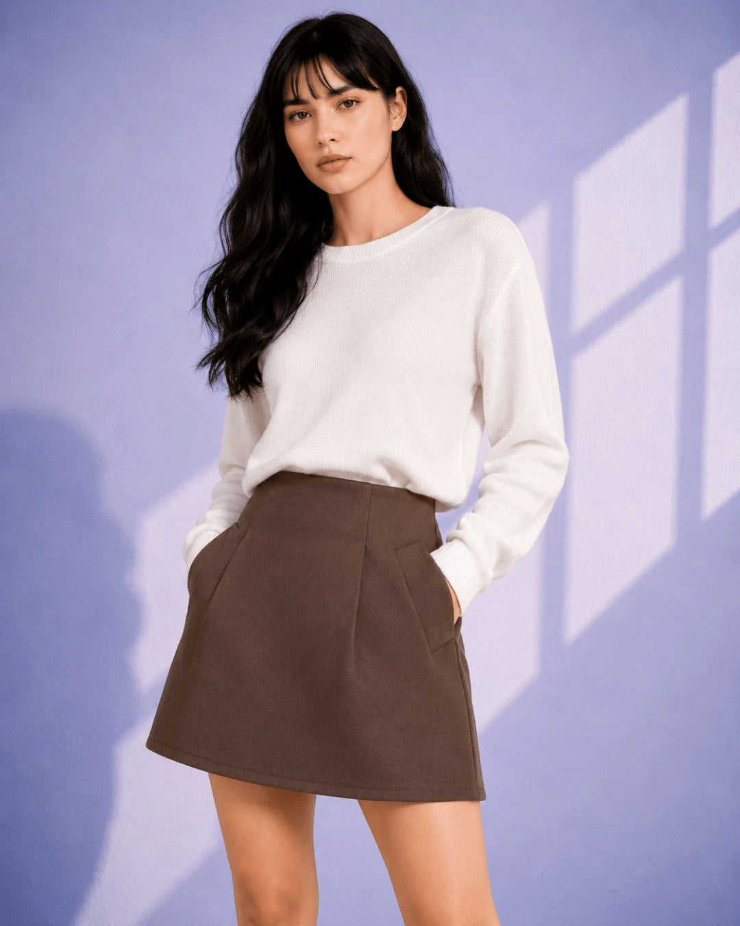 Odelle Woollen A-Line Skirt