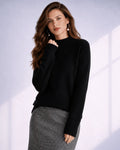Lucienne Pure Wool Mock Neck Jumper