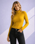 Celiane Plush-Lined Turtleneck Jumper