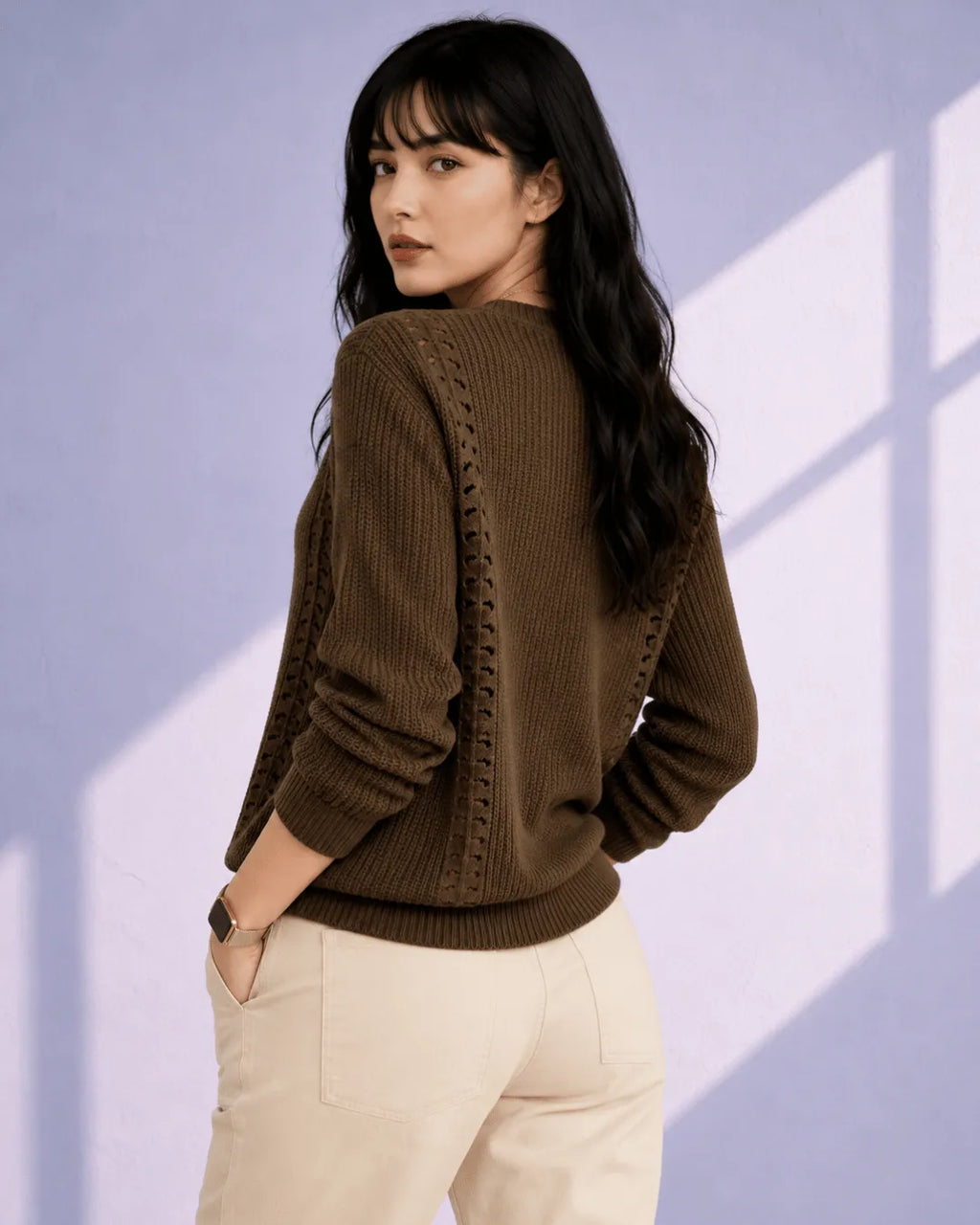 Orlena V-Neck Knit Jumper