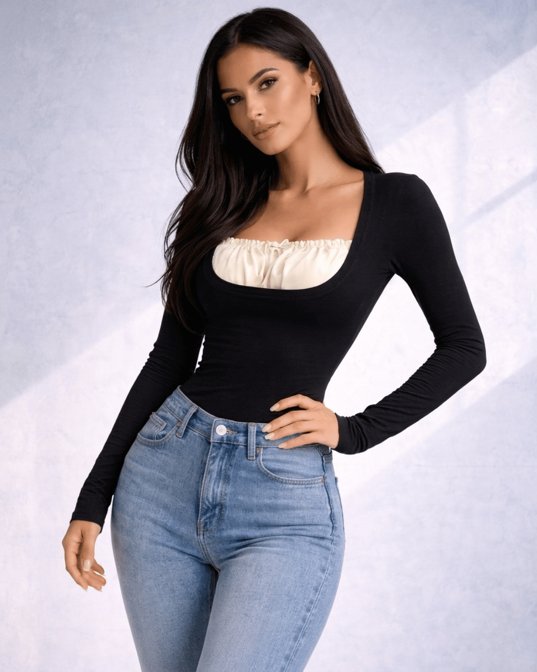 Serelle Square-Neck Top