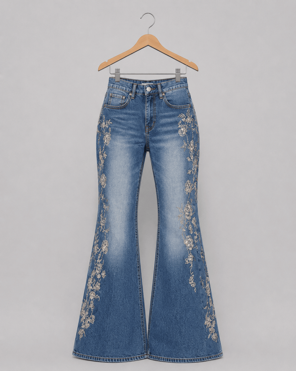 Roselle Embroidered Flare Jeans