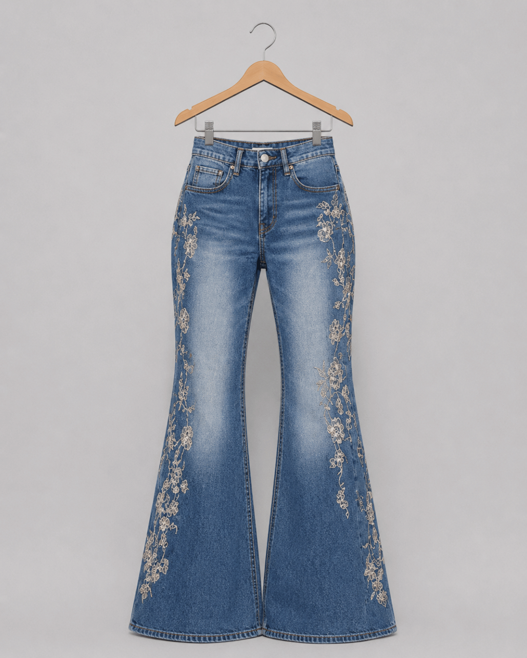 Roselle Embroidered Flare Jeans
