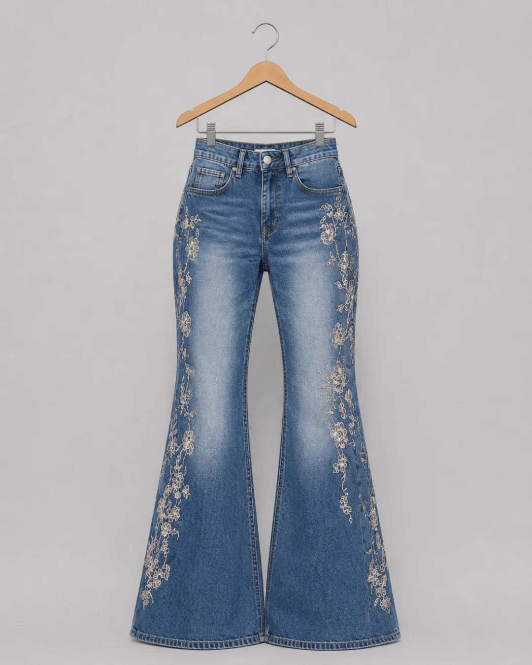 Roselle Embroidered Flare Jeans
