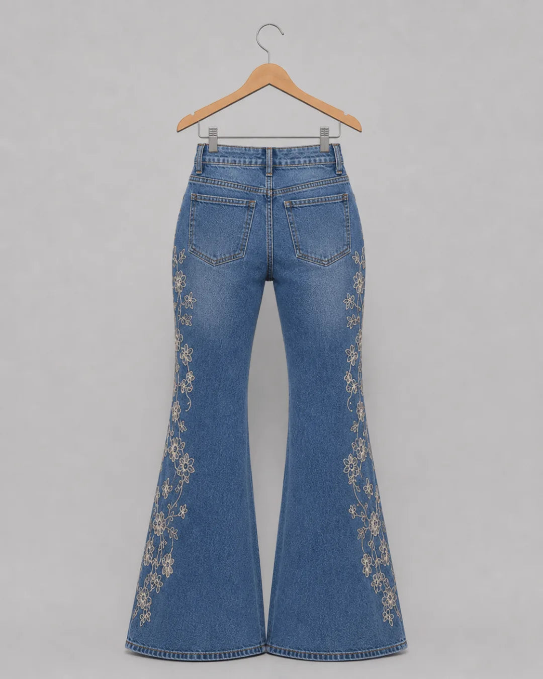 Roselle Embroidered Flare Jeans