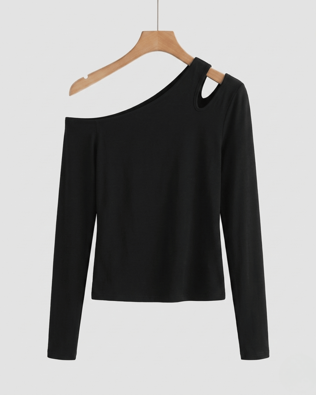 Selene Skew-Neck Knit Top