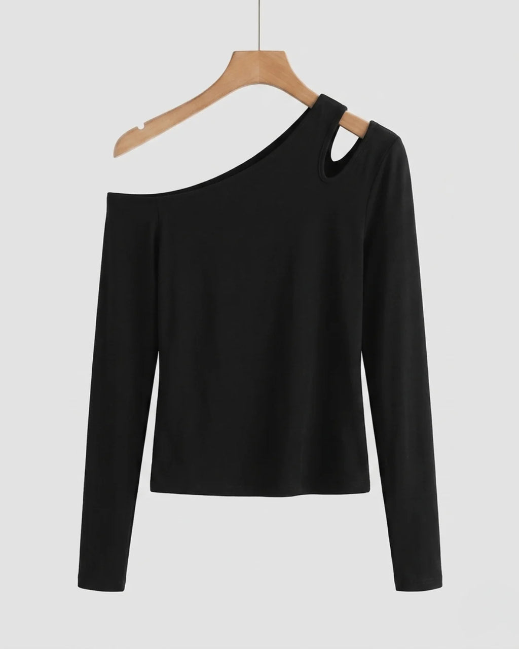 Selene Skew-Neck Knit Top