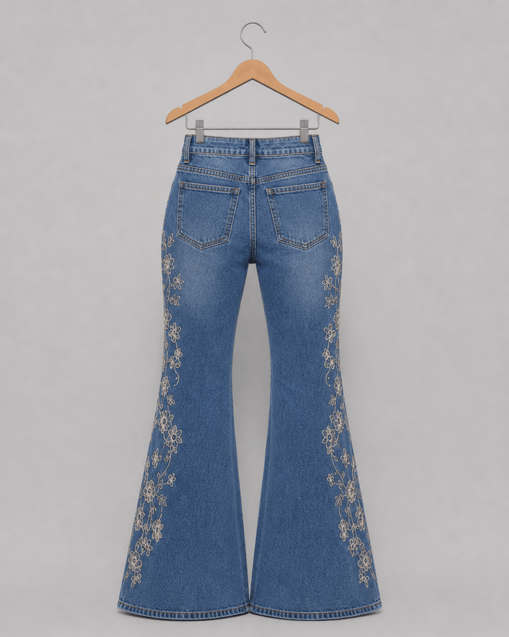 Roselle Embroidered Flare Jeans