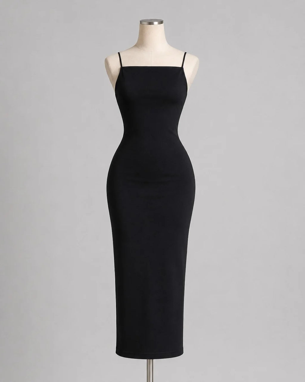 Evelisse Ruched Back-Slit Maxi Dress