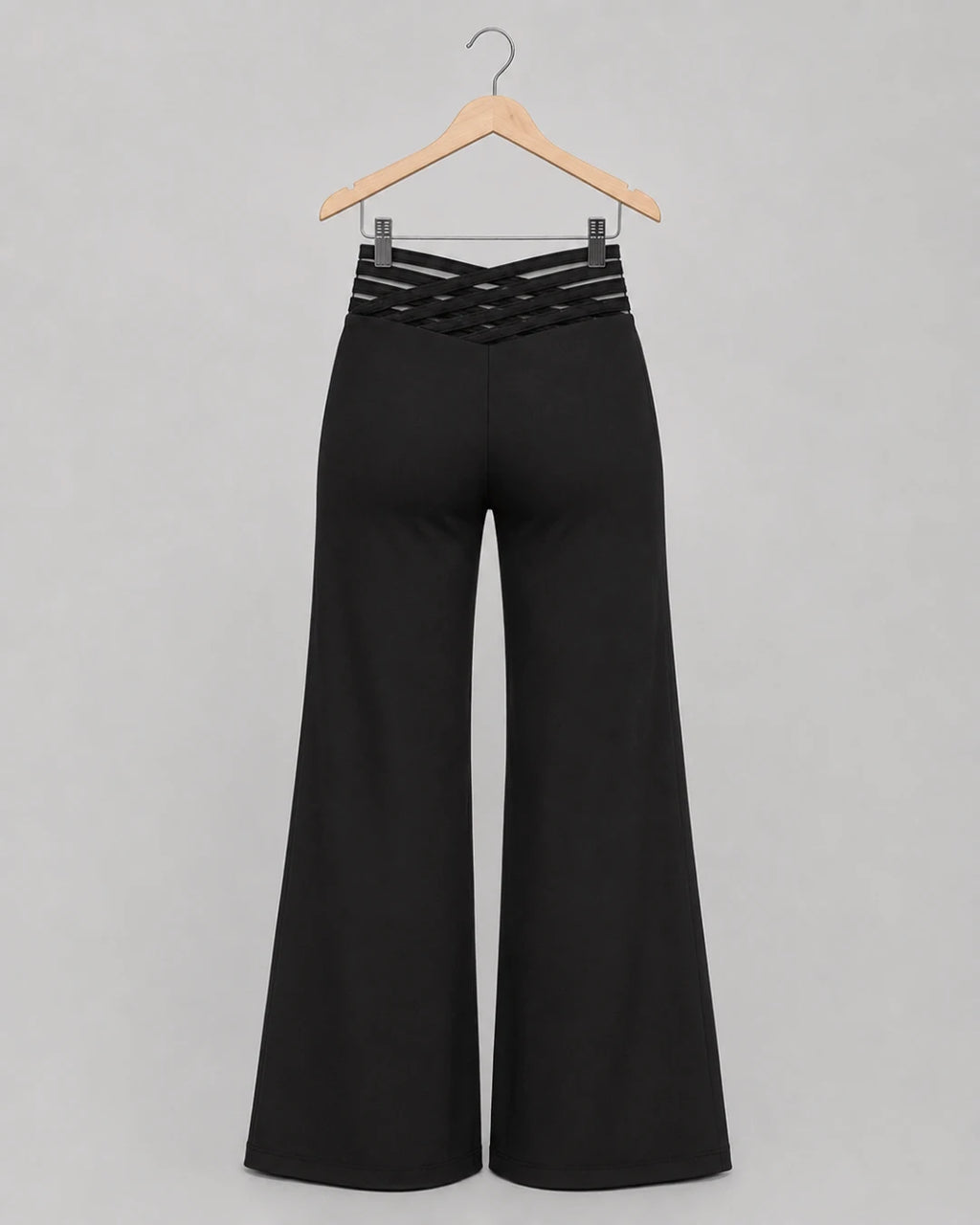 Solenne High-Waist Flare Trousers