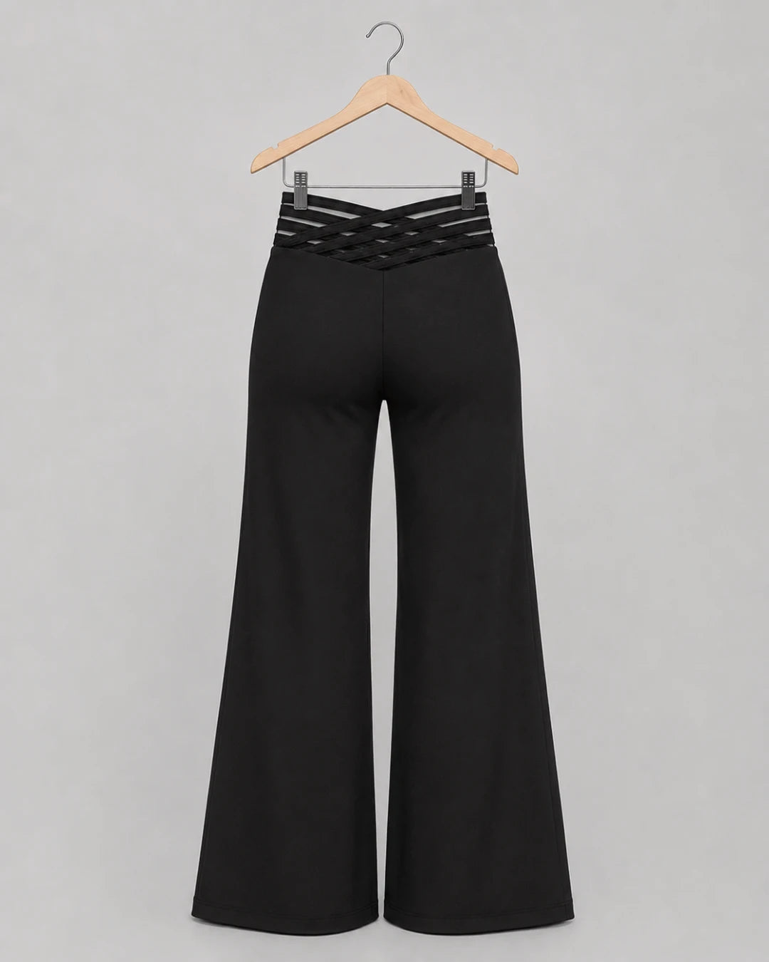 Solenne High-Waist Flare Trousers