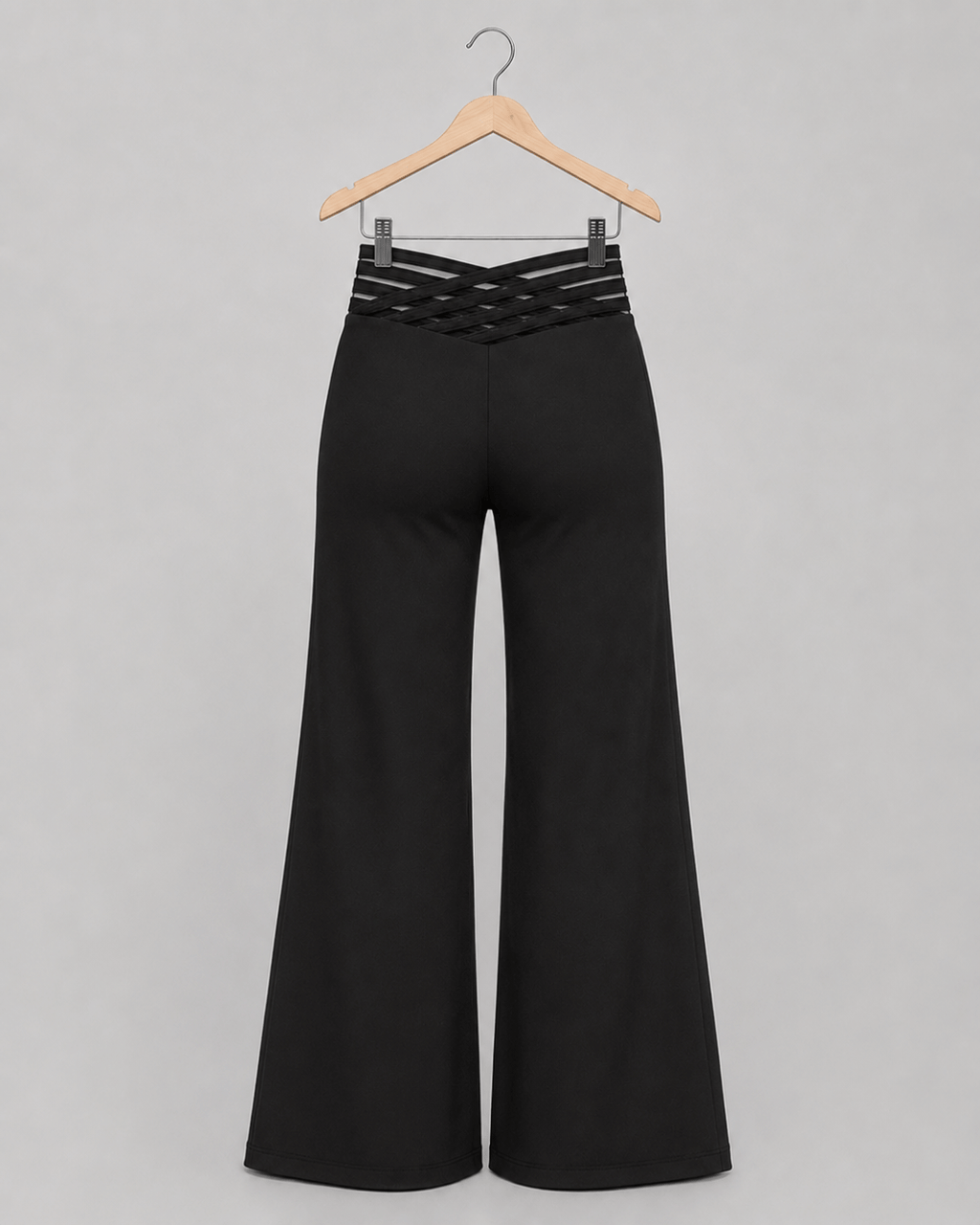 Solenne High-Waist Flare Trousers