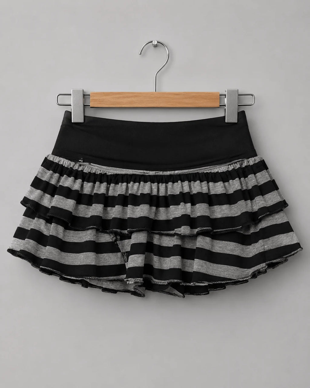 Marlowe Stripe Ruffle Mini Skirt
