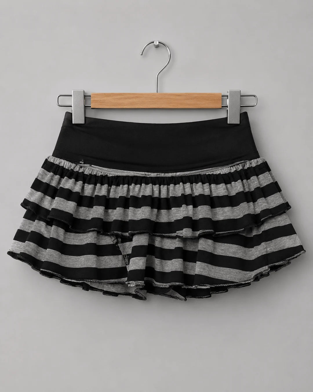 Marlowe Stripe Ruffle Mini Skirt